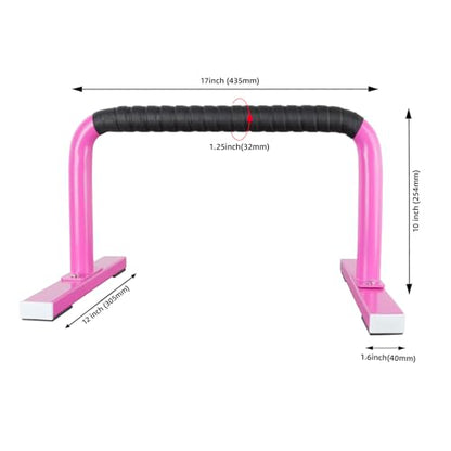Strength Training Parallettes Push Up Bars, Pushup Handles Calisthenics Equipment for Home Workout, Anti-slip Gymnastics Bars, Handstand & Dip Bar for Outdoor Exercise