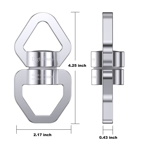 Swing Spinner, 35KN Safety Rotational Device, Aerial Dance Children's Swing, Hanging Hammock (Full Silver) - style: Silver-1 Pack