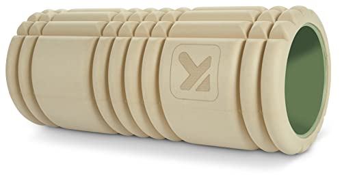 TRIGGERPOINT Performance Therapy Grid Patented Multi-Density Foam Massage Roller (30% Renewable Materials) Exercise, Deep Tissue Muscle - Muscle Pain&Tightness, Improves Circulation (13"), Tan - color: Tan, size: 13 Inch