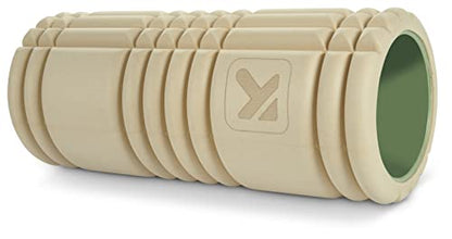 TRIGGERPOINT Performance Therapy Grid Patented Multi-Density Foam Massage Roller (30% Renewable Materials) Exercise, Deep Tissue Muscle - Muscle Pain&Tightness, Improves Circulation (13"), Tan - color: Tan, size: 13 Inch