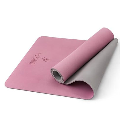 Premium Yoga Mat – Sweat-Activated Non-Slip PU Grip I Natural Rubber Base I 4mm for Yoga, Pilates & Workouts