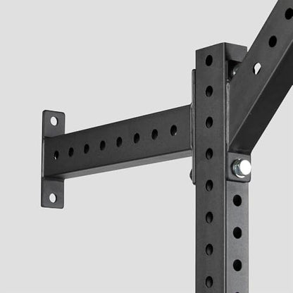 Titan Fitness T-3 Series Space Saving Power Rack, 91" Height x 12" Depth, Bottom Side Braces Included, Compact Wall Mounted Power Rack, 2x3 11-Gauge Steel Uprights, Includes J-Hooks & Pull-Up Bar