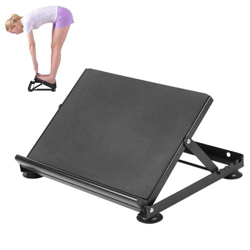 5-Level Adjustable Incline Board, Steel Slant Board Calf Stretcher, Squat Wedge Achilles Ankle Stretcher Non-Slip Surface for Squat, Fitness, Physical Therapy,600 Lbs