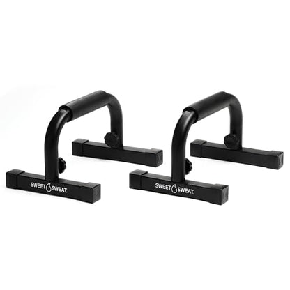 Sweet Sweat Push Up Bars, by Sports Research - Durable, Non-Slip with Comfort Grip - Calisthenics Equipment for Bodyweight Fitness & Strength Training - Floor Stand Pushup Bar Handles for Men & Women