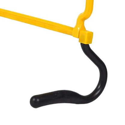 Speed Hurdles for Agility Training, Adjustable 4-Height Sports Hurdles (15-36cm/6-14in), Yellow