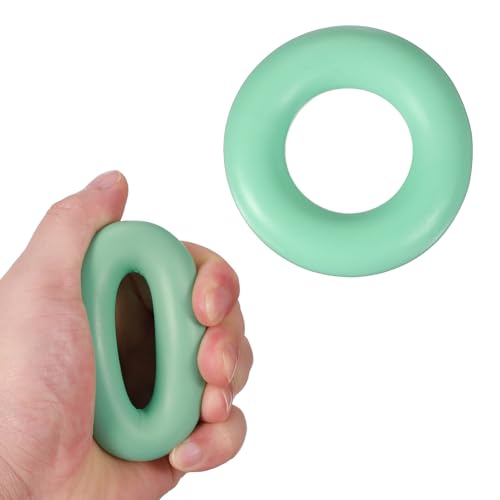 Grip Strength Trainer Rings, Portable Hand Grip Strengthener Finger Forearm Strengthener - Fitting for (Athletes/Rock Climbing/Workout/Fitness) - color: Green, size: 2.8"