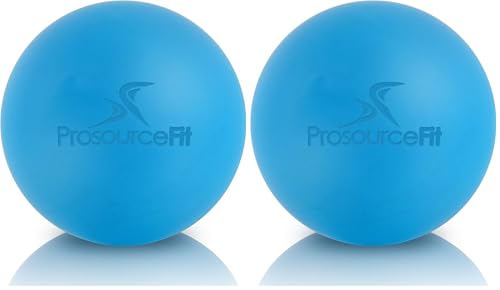ProsourceFit Lacrosse Massage Ball for Self-Myosfascial Release, Deep Tissue Massage, Muscle Mobility, Post-Workout Recovery (Pack of 2) - size: 2.5 Inch (Pack of 2)