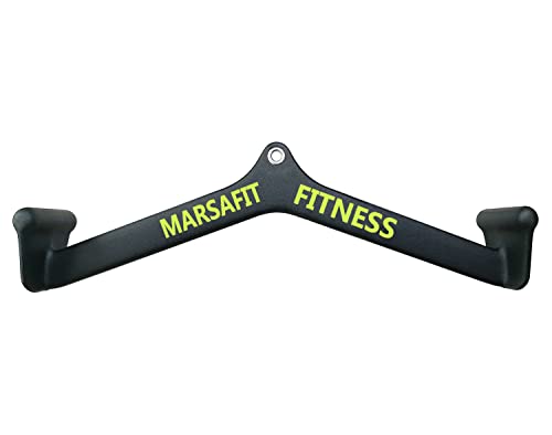 Home Gym Fitness Rowing T-bar V-bar Pulley Cable Machine Attachment, Bicep Curl Tricep LAT pulldown Bar Back Strength Training Handle Grips LAT Pull Down Bar for Seat Row Workout - style: BTBAR 1904