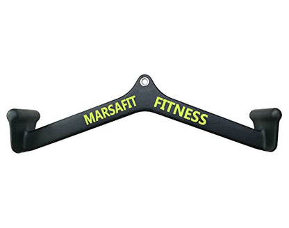 Home Gym Fitness Rowing T-bar V-bar Pulley Cable Machine Attachment, Bicep Curl Tricep LAT pulldown Bar Back Strength Training Handle Grips LAT Pull Down Bar for Seat Row Workout - style: BTBAR 1904