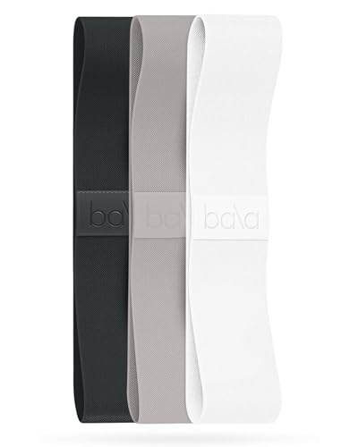 Bala Bands Resistance Bands, Non-Slip Fabric Exercise Bands - color: BONE, HEATHER, CHARCOAL, size: Resistance Bands (Set of 3)