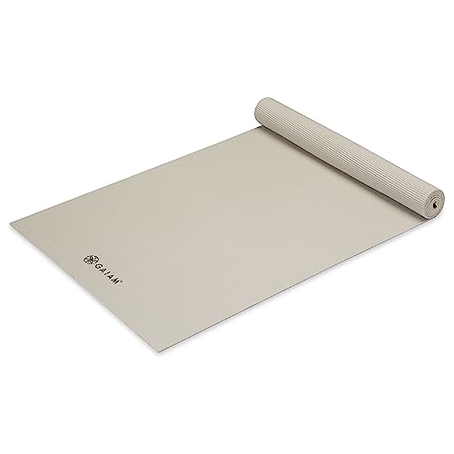 Gaiam Yoga Mat - Premium Solid Thick Non Slip Exercise & Fitness Mat for All Types of Yoga, Pilates & Floor Workouts - color: Dovetail