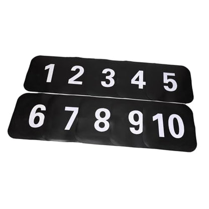 10x Flat Cones Square Sit Spots Markers, Multipurpose Floor Agility Dots for Soccer Practice Speed Drills, Field Court Markers 9.06x9.06x0.08 inch