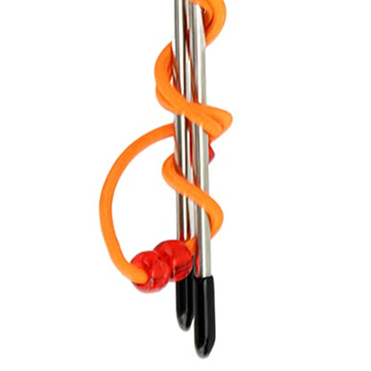 Golf Alignment Stick Swing Trainer Aid, Golf Training Equipment with Adjustable Elastic String 2.5M - 5M, Metal Posture Corrector for Putting and Swing Practice
