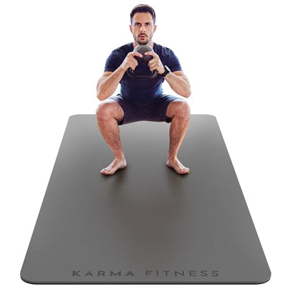 Large Exercise Mat – Extra Thick 10mm Workout Mat (72"x32") – Non-Slip TPE Yoga Mat for Women & Men – Pilates, HIIT, Fitness & Home Gym Mat – Includes Free Carry Bag