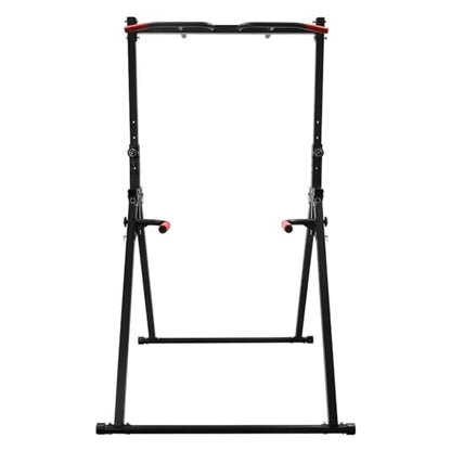 Foldable Power Tower Dip Station Pull Up Bar, Adjustable Multifunction Power Tower Dip Bar Station, Workout Pull Up Tower Station Gym Strength Training Equipment, Support 440LBS
