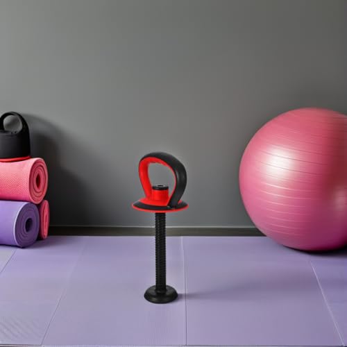 Adjustable Kettlebell Handle with Stable Base and Nut Quick Assembly Ergonomic Grip for Strength Training Full Body Workouts Home Gym 14.17X7.28X4.80In