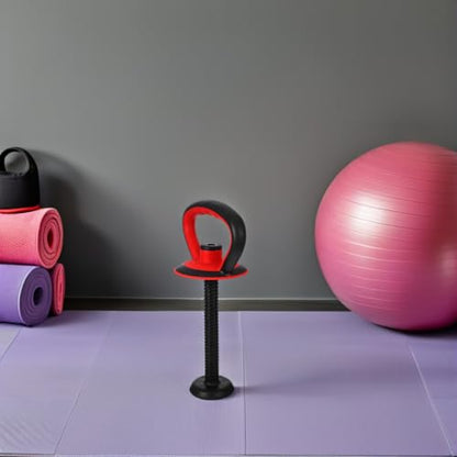 Adjustable Kettlebell Handle with Stable Base and Nut Quick Assembly Ergonomic Grip for Strength Training Full Body Workouts Home Gym 14.17X7.28X4.80In