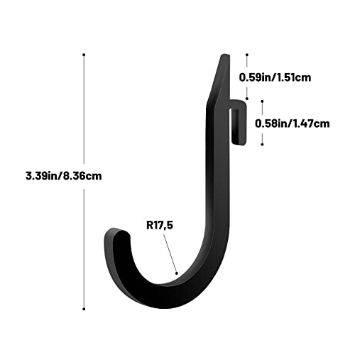 6PCS Squat Rack Holder Attachments for Home Gym Storage Heavy Duty Weight Rack Holder with Storage Hook for Resistance Bands Barbell Collars and Gym Accessories Gym Organization Made Easy with