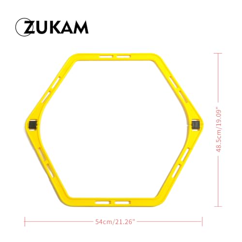 Hex Agility Rings for Speed Training & Agility Footwork Training Speed Hurdles Ladder - size: 12 RING