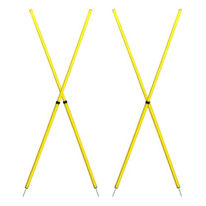 BlueDot Trading Soccer Agility Poles | Telescopic, Fixed & Collapsible Options (4, 6, 8 Piece Sets) Speed Training Poles for Agility Drills, Outdoor Games, Football & Sport Training Equipment - size: 4, style: Adjustable