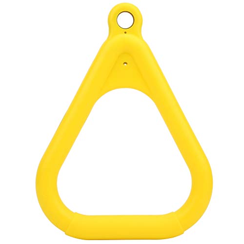 Gymnastics Rings Kids, Pull Up Bar for Kids Pull Up Ring Plastic Yellow Kids Children Flying Gym Rings for Sports Game Outdoor Indoor Fitness Equipment (Yellow)