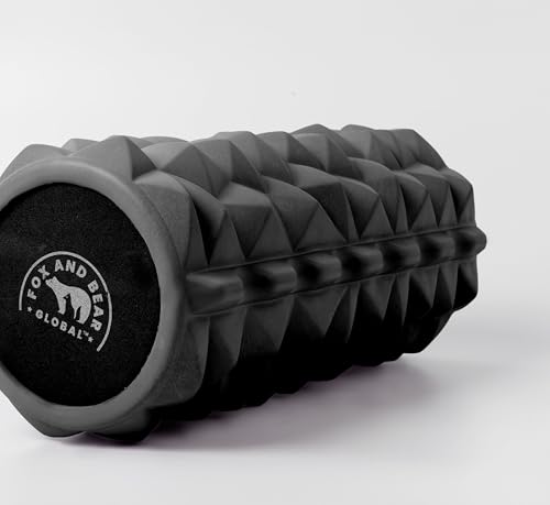 Foam Roller 13″ -Compact Massage Roller for Hands, Feet & Legs, Deep Tissue Relief, Travel-Friendly, Small EVA Muscle Roller (Black) - color: Black