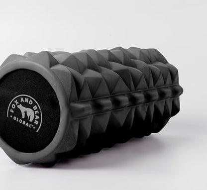 Foam Roller 13″ -Compact Massage Roller for Hands, Feet & Legs, Deep Tissue Relief, Travel-Friendly, Small EVA Muscle Roller (Black) - color: Black