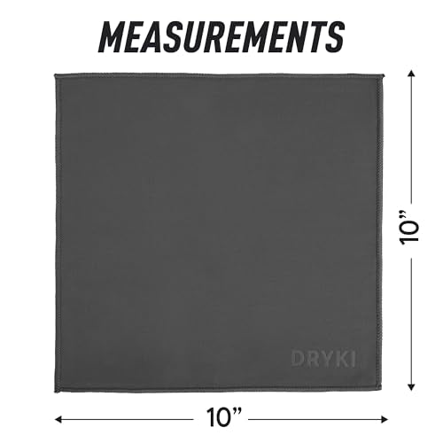 Sweat Absorbing Handkerchiefs - The Original Pocket-Sized Sweat Towels - Quick-Dry Microfiber Sweat Rags for Face, Hands, & Body - Men & Women - Gym, Sports, and Work (Dark Grey: 5 Pack)