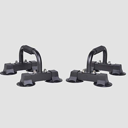 Stand with Adjustable Heights Includes Jump Rope Cushioned Foam Grip and Non-Skid Pad for Home Workout, Chest Tricep Bodyweight Training
