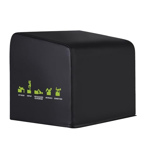Hip Thrust Machine & Glute Bridge Exercise Machine, Hip Thrust Bench Booty Workout Box Platform for Home Gym Total Body Workout.