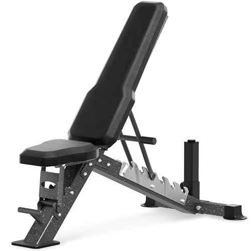 Adjustable Weight Bench for Home Gym Strength Training，Flat/Incline Full Body Workout, Press 2.2" Thick Pad， MAX 2500LBS Heavy Duty
