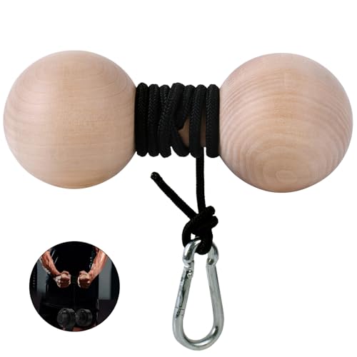 Wooden Wrist Roller and Forearm Strengthener,Grip Strength Trainer,Arm Blaster Exerciser,Strength Trainer For Fingers and Wrist. - color: Ball