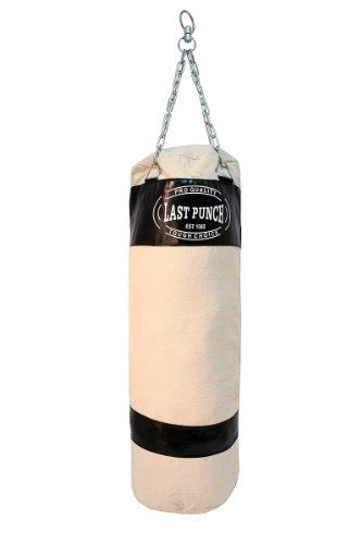Heavy Duty Black Punching Bag with Chains