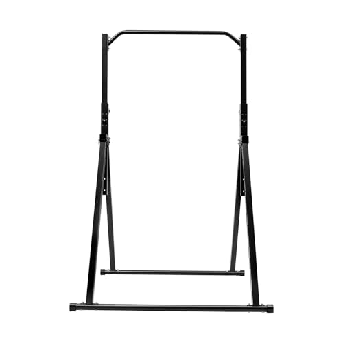Foldable Pull Up Bar Free Standing, Multi-function Power Tower Dip Bar, Adjustable Height Home Gym Strength Training Equipment,440.92 LBS Weight Capacity,Easy to assemble,for Home Outdoor