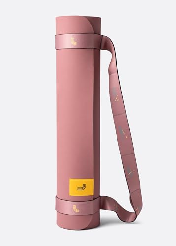 Lolë Pose Yoga Mat for Women with Strap Carrier | Non-Slip 5mm Thick Exercise Mat | Ideal for Hot Yoga & Pilates | PVC-Free & Sweat-Resistant - color: Desert Rose K768