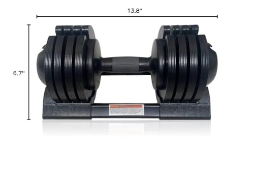 Adjustable Dumbbell Set 7/14/22 LBS - Heavy-Duty Steel & Plastic Design, Compact Space-Saving Home Gym Equipment for Strength Training, Fitness & Full-Body Workouts