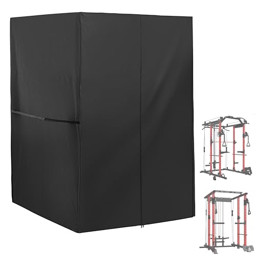 Squat Rack Cover, Waterproof Power Cage Cover, Protective Squat Cage Cover for Home Gym, Outdoor Power Rack Cover/Gym Rack Cover/Weight Lifting Rack Cover/Smith Machine Cover