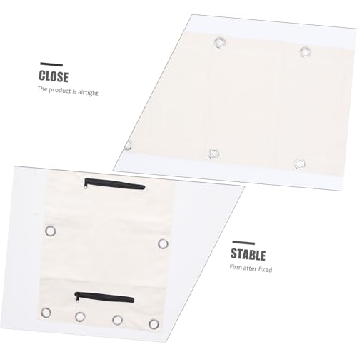 PRETYZOOM Triplet Boxing Bag Wall-Mounted Fitness Sandbag Empty 110x40cm Canvas Workout Punching Bag for Boxing Training and Martial Arts Practice