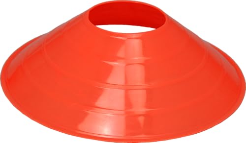 BlueDot Trading High Visibility Sports Cones for Agility Training, Soccer, Football, Basketball, Field Cone Markers for Adults or Kids, Orange, Quantity 20-Pack
