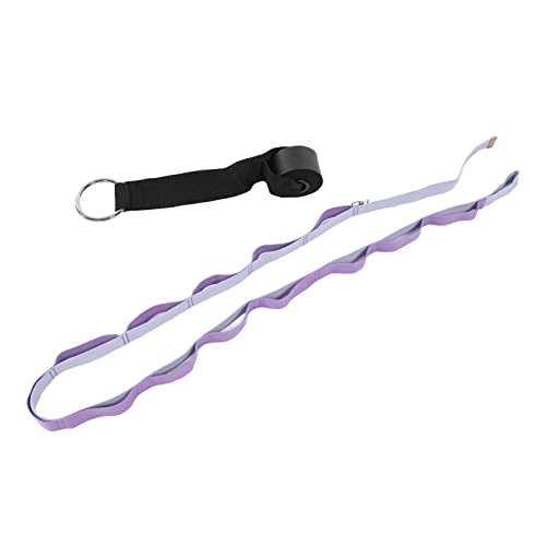 KANASI Yoga Stretching Strap, adjustable fitness band for leg flexibility improvement in gymnastics dance and physical therapy - color: Purple