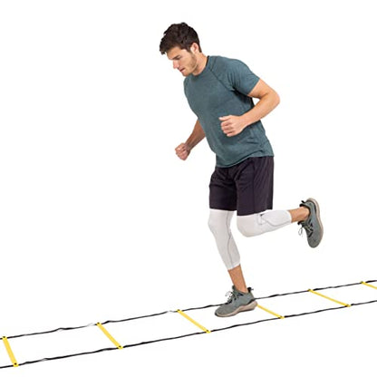 ProsourceFit Speed Agility Ladder 8, 12 and 20 Rung for Speed Training and Sports Agility Workouts with Free Carrying Bag