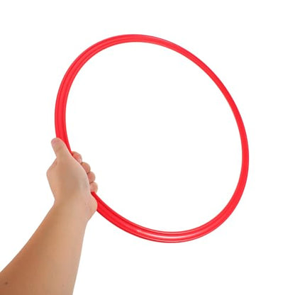 Kisangel 10pcs Plastic Agility Training Rings for Soccer Speed and Coordination Practice, Sports Toss Hoops for Outdoor Backyard Fitness