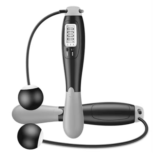 Cordless Digital Jump Rope (2 Handles) – Adjustable Counter, Low Impact Fitness Tool for Home, Rehab & Beginners – Tracks Jump Count & Effort – Unisex by MACCO
