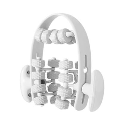 Leg Roller for Muscle Recovery and Deep Tissue Relief for Indoor Yoga and Fitness, White - color: White