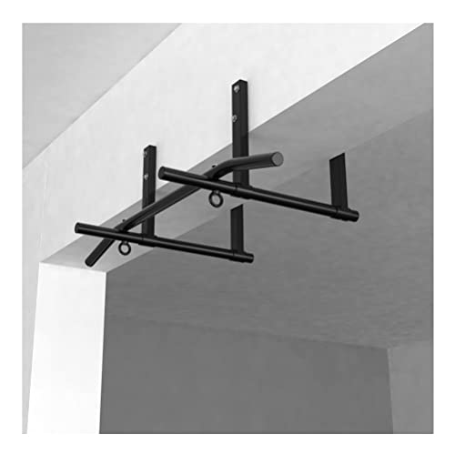 Wall Mounted Pull Up Bar,Steel Heavy Duty Exercise Bar With Grommets,Sandbag Swing Resistance Band Hanging Horizontal Bar,Load 661lbs