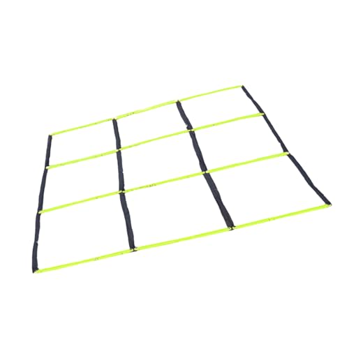 Multifunctional 9 Grids Agility Ladder for Sports Training Fitness and Footworks Drill Agility Train Ladder Enduring - color: Green