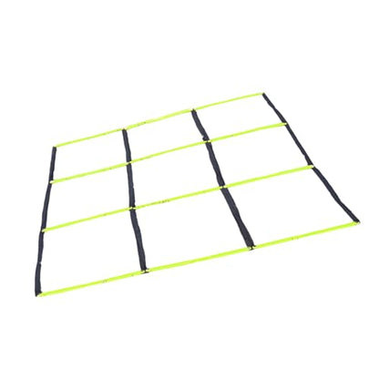Multifunctional 9 Grids Agility Ladder for Sports Training Fitness and Footworks Drill Agility Train Ladder Enduring - color: Green