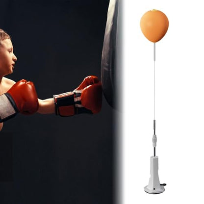 Punching Bag, Height Adjustable Boxing Set with Stand, Boxing Reaction Ball, Speed Bag Punching Equipment for MMA Home Gym Workout Fitness - color: For Adults, Solid Ball