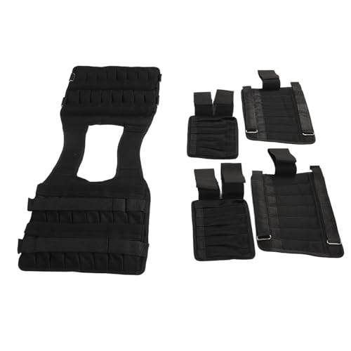 Adjustable Weight Vest, 15kg 35kg Loading Capacity with 32 Sand Pouches Thicken Shoulder Straps for Strength Training Weight Loss Muscle Building