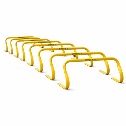 Agility Hurdles - for Athletes of All Skill Levels, Training Hurdles for Sports, Fitness, and Agility Drills - Speed Hurdles for Soccer and Football Training - 8 pieces of Hurdles of 5.9-Inch